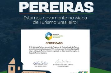 Estamos novamente no Mapa de Turismo Brasileiro!